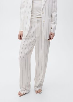 Striped suit trousers