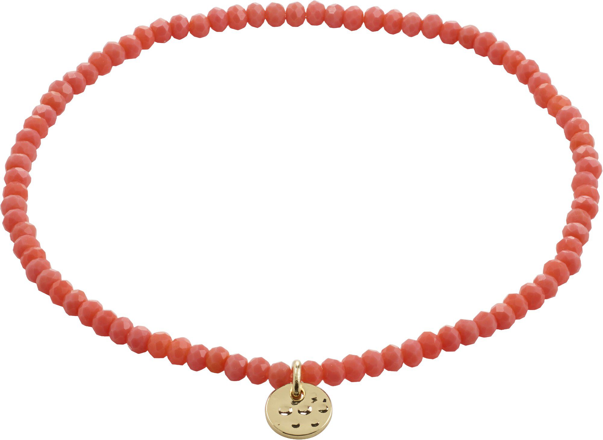 INDIE bracelet peach, gold-plated