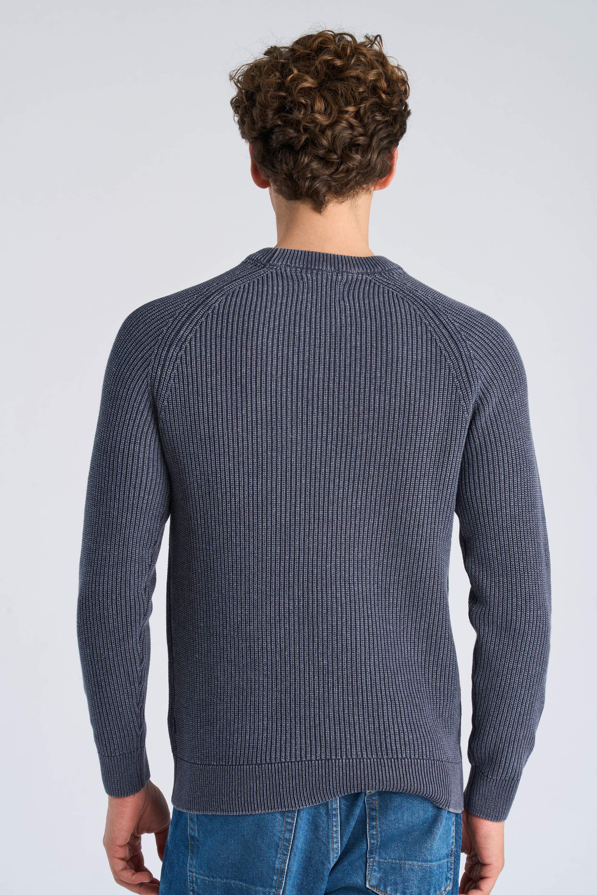 Recycled acid crew neck L/S