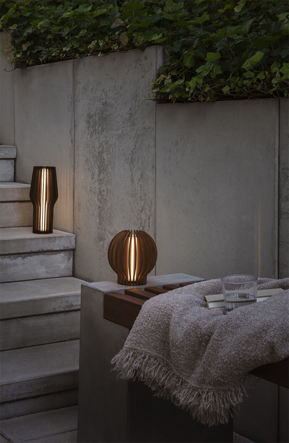 Radiant rund LED lampe Smoked