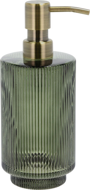Tvålpump Clarity 8 x 19 cm Dark Green Glas/Rostfritt stål
