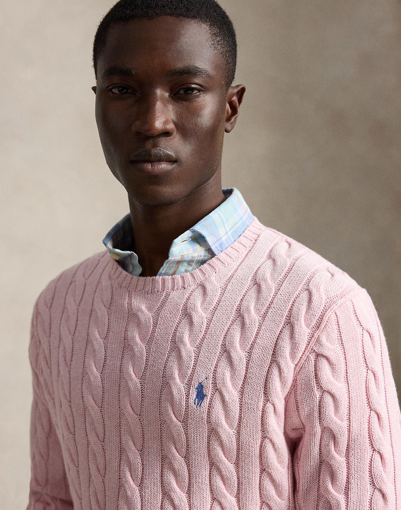 Cable-Knit Cotton Sweater