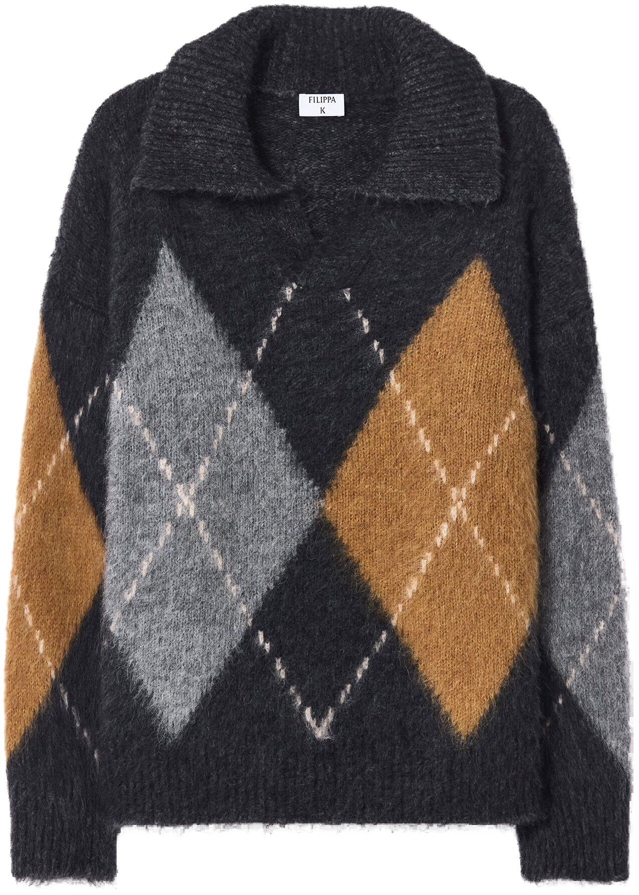 Alpaca Check Sweater