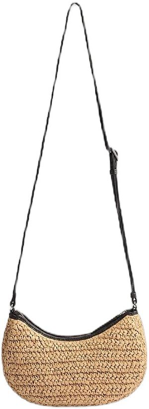 Denela Cross. Bag, Raffia