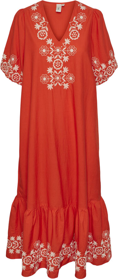 YASFIESTA 2/4 EMBROIDERY DRESS S. -