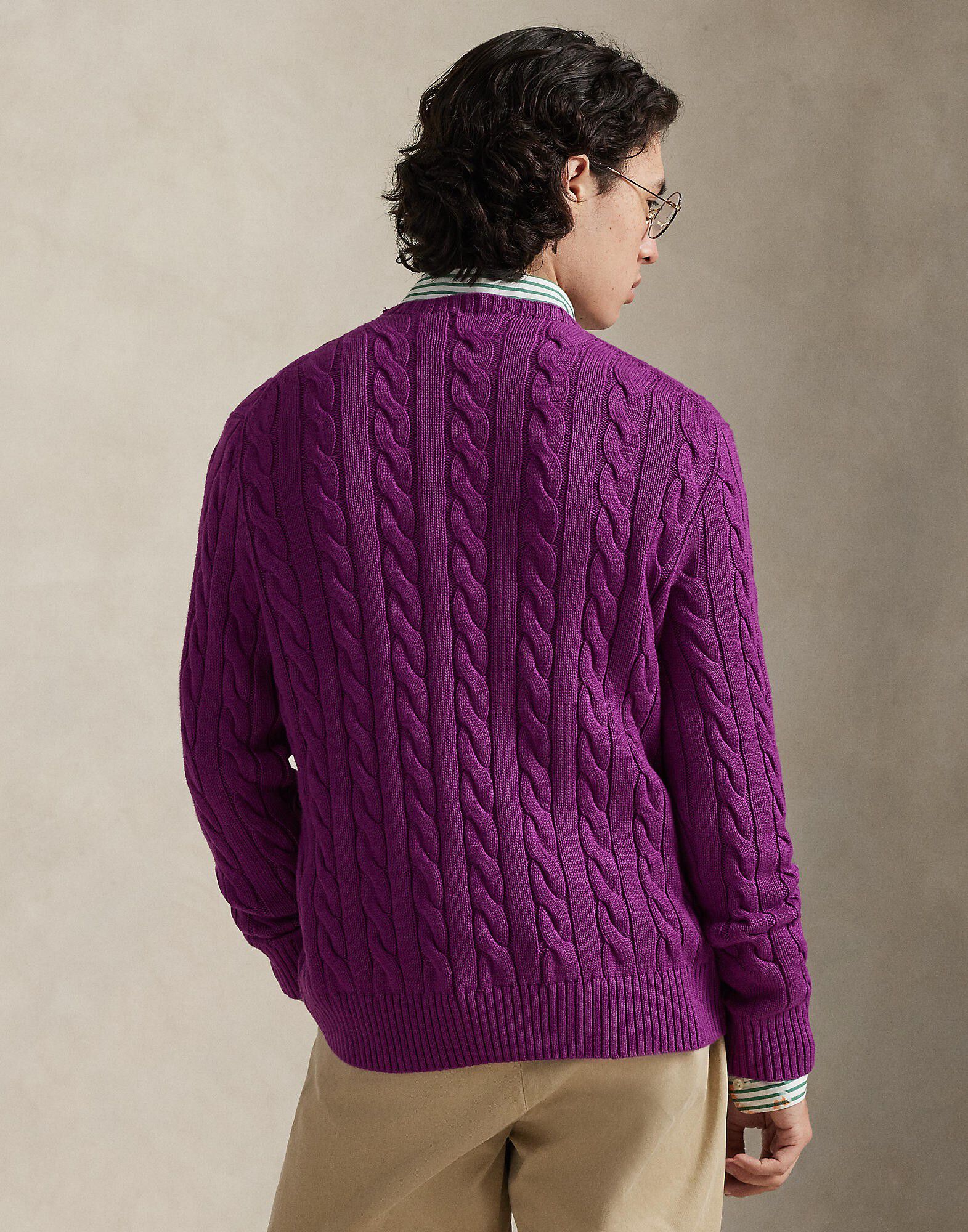 Cable-Knit Cotton Sweater