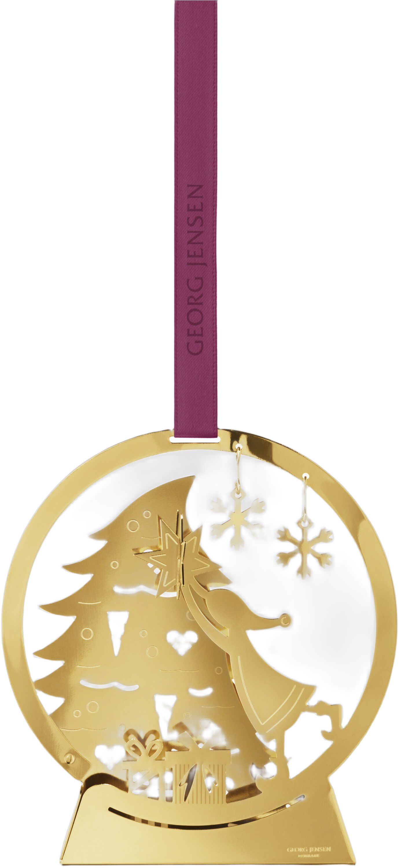 CC 2025 CHRISTMAS MOBILE SNOWGLOBE 18K GOLD PLATED BRASS