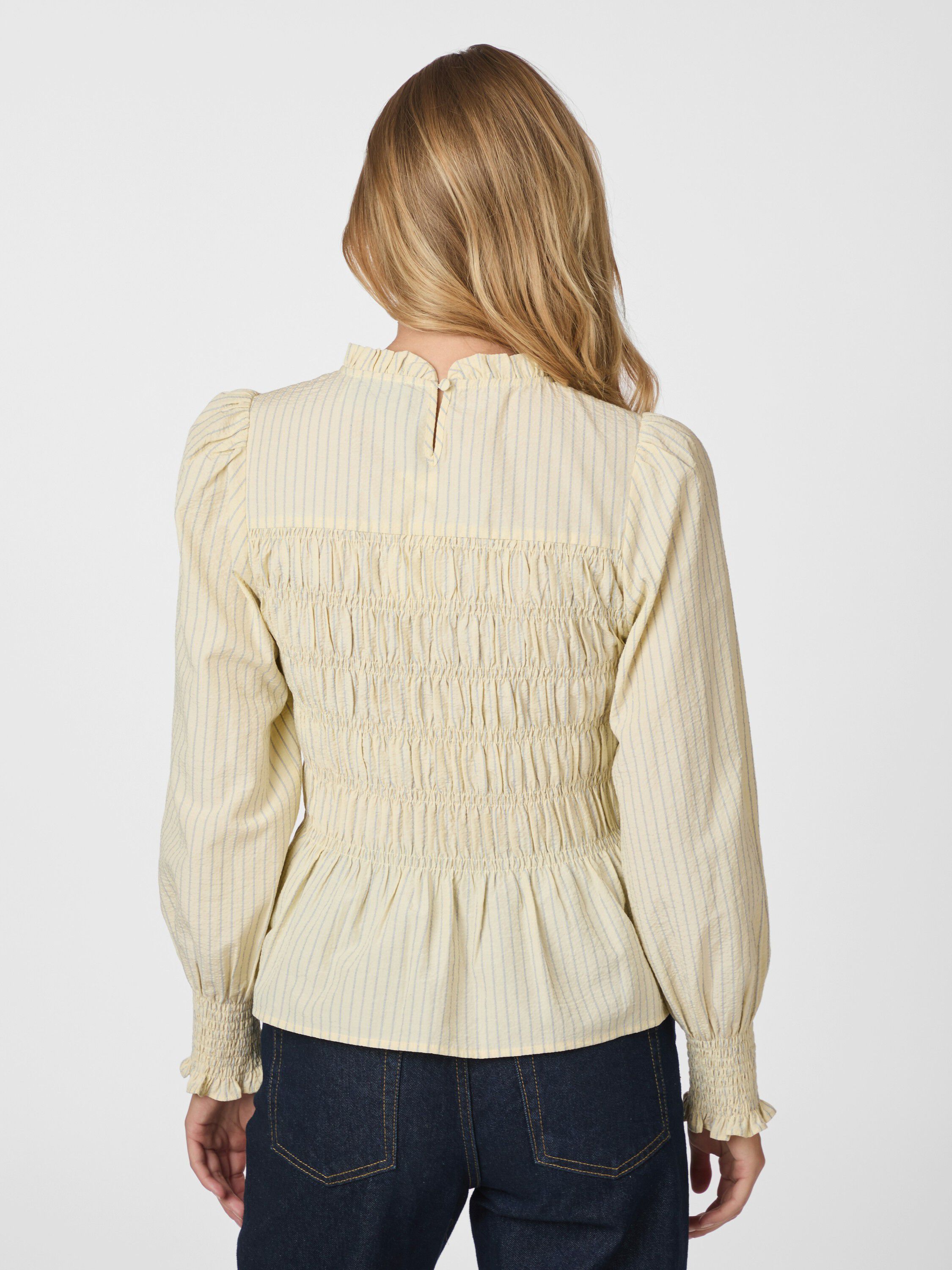 Possa Crepe Stripe Blouse