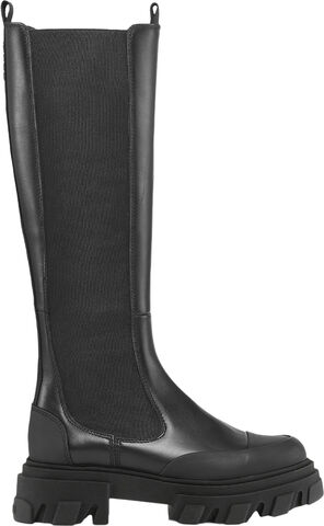 Cleated High Chelsea Boot Black Sti