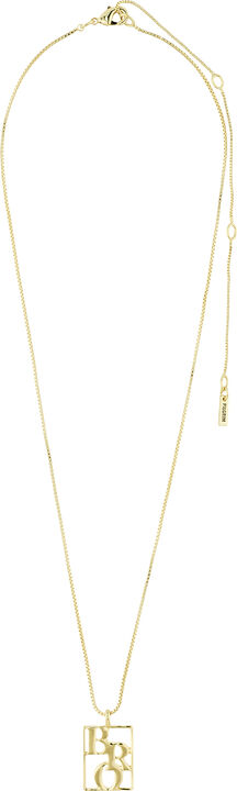 LOVE TAG, recycled BRO necklace gold-plated