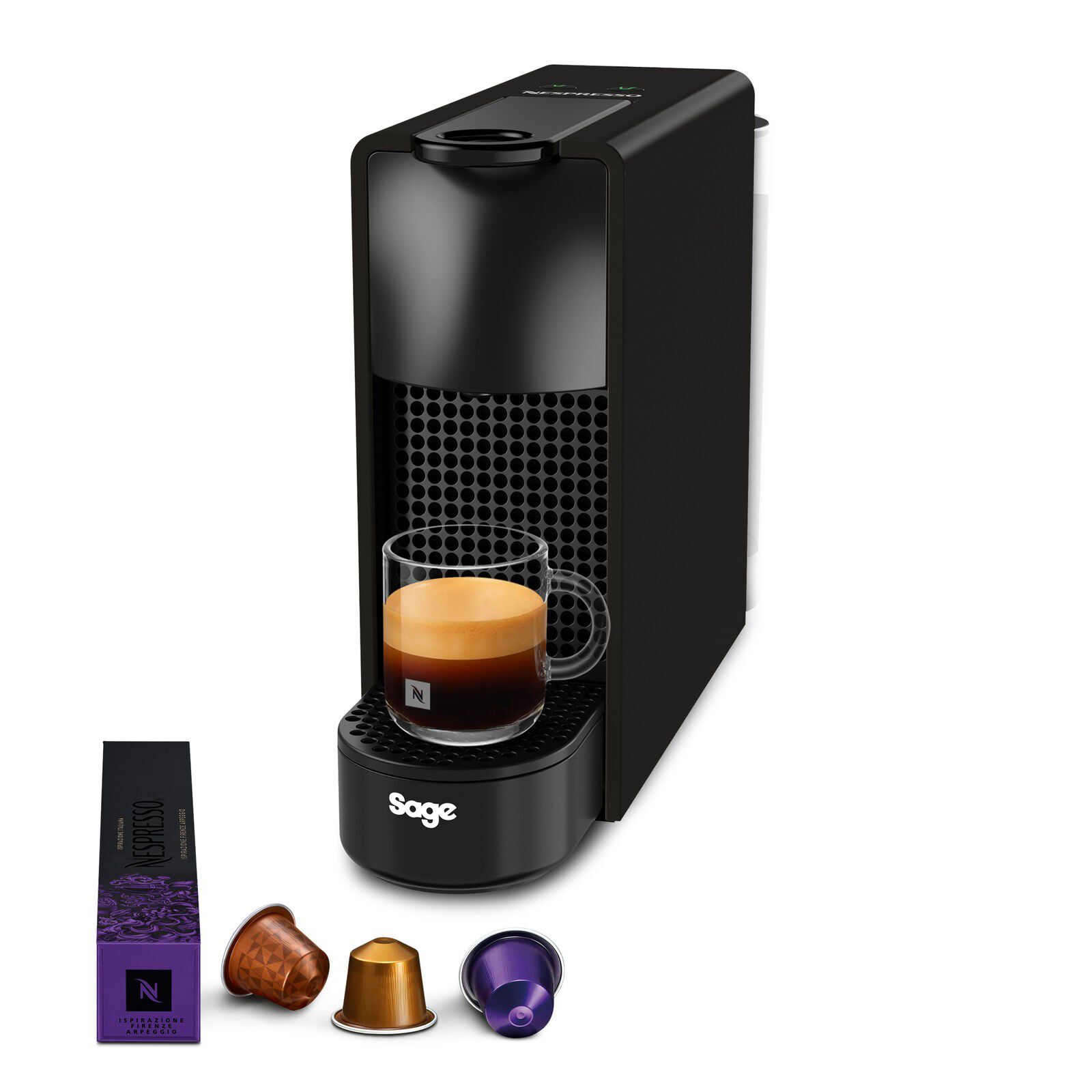 Sage SEC 220 BLK Nespresso Essenza Mini Capsule machine Blac