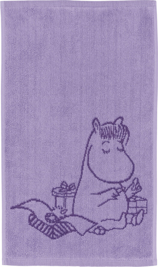 Mumi håndklæde 30x50 Snorkfrøken lilla