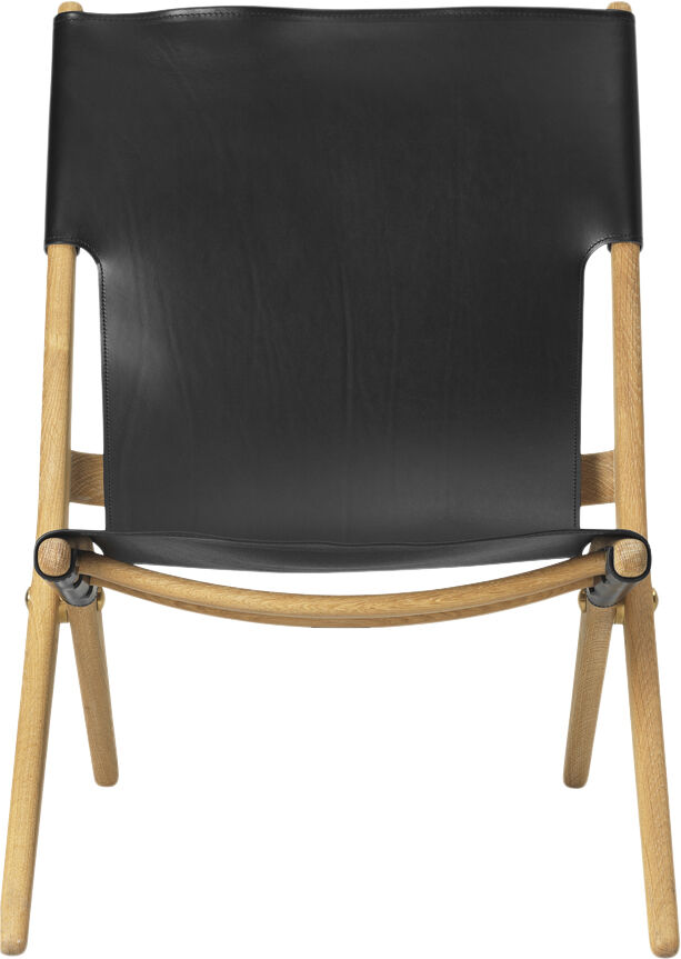 Saxe Chair - Olieret eg / Sort l&aelig;der