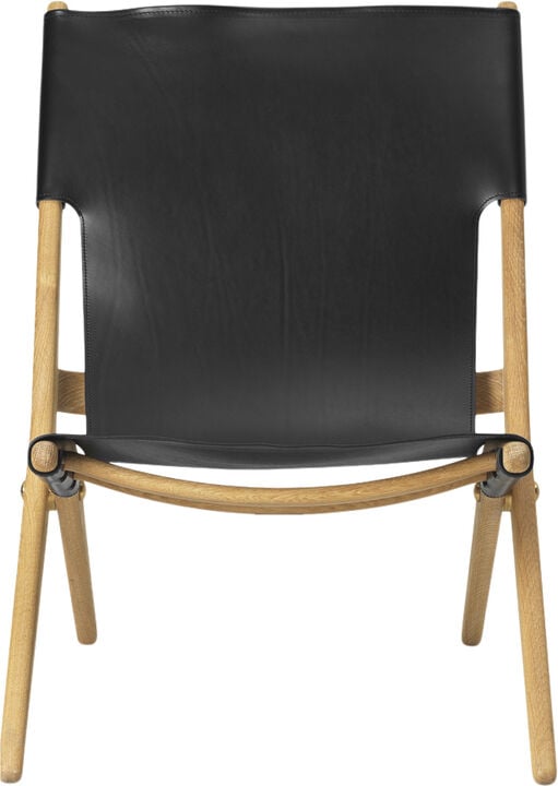 Saxe Chair - Olieret eg / Sort læder