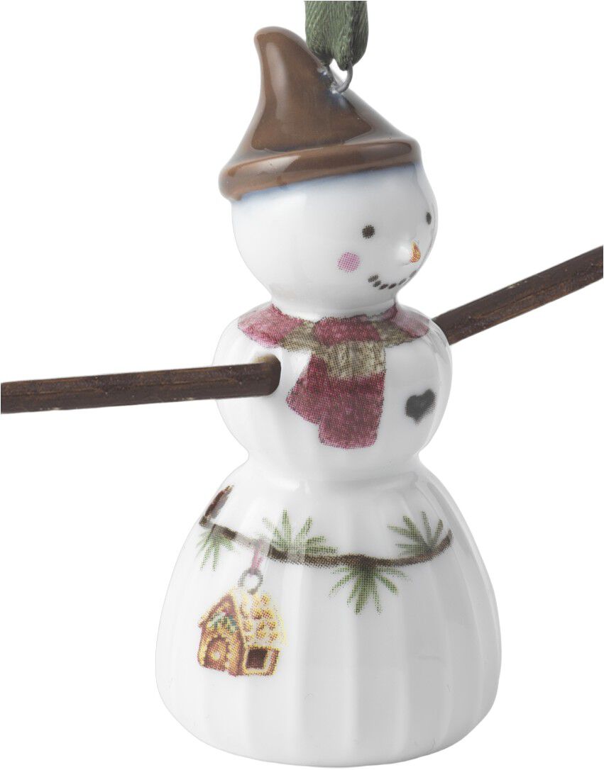 Hammersh&oslash;i Christmas Sn&ouml;flicka h&auml;ngande H6,5 vit m. deko