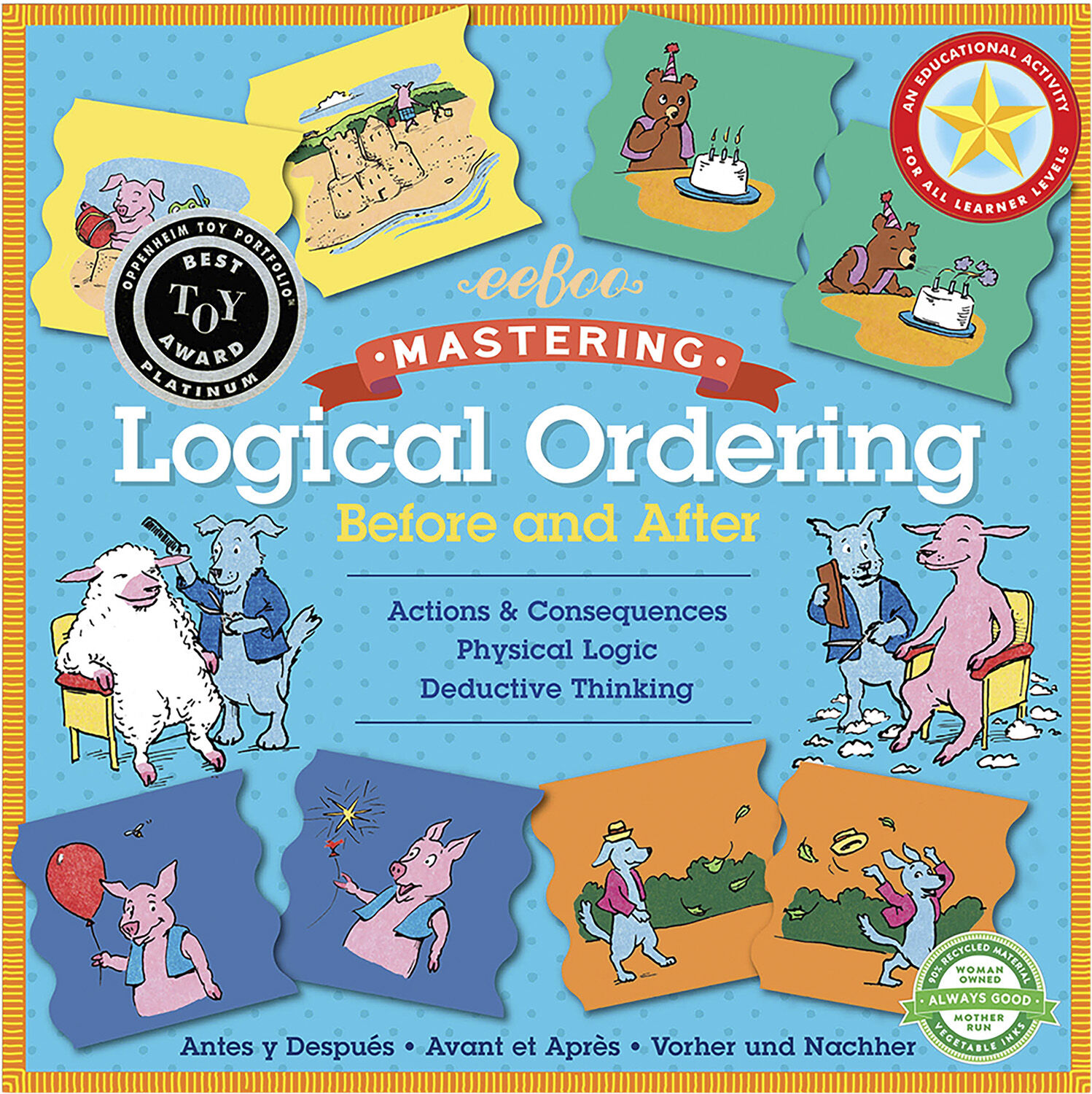 eeBoo - Leg & L&aelig;r puslespil - Logisk orden