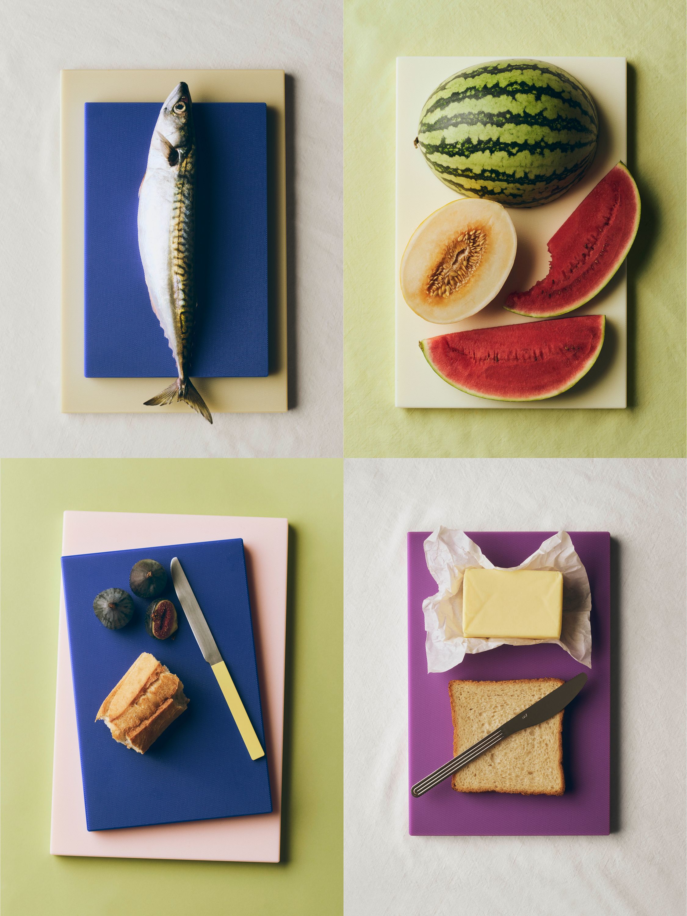 Slice Chopping Board-Medium-Cobalt