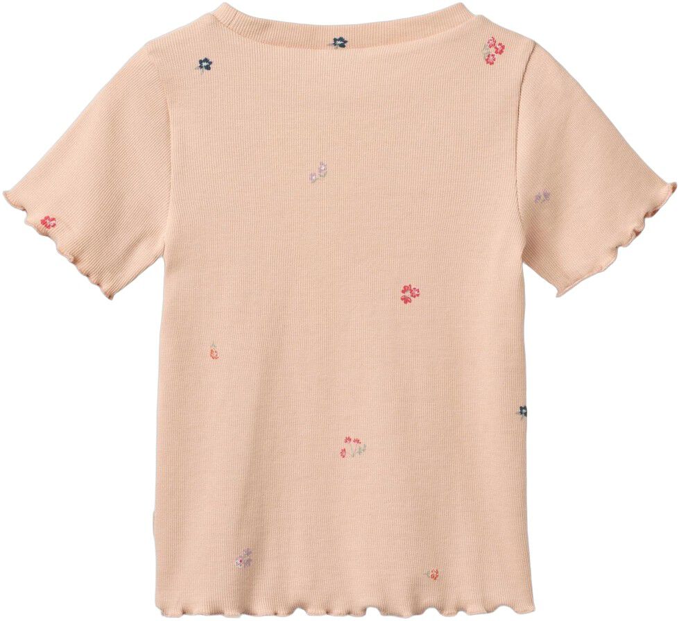 Kort&aelig;rmet Rib T-shirt Alicia