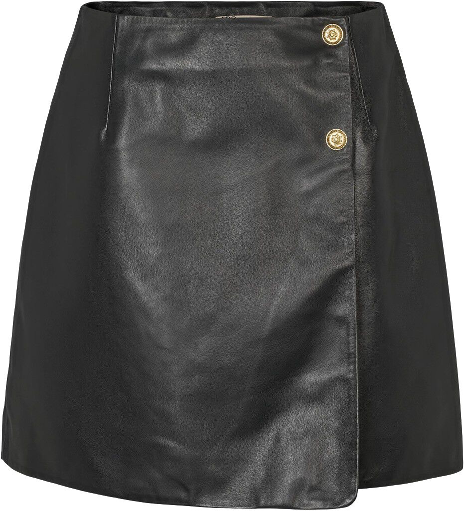 1034PBOKomi leather skirt