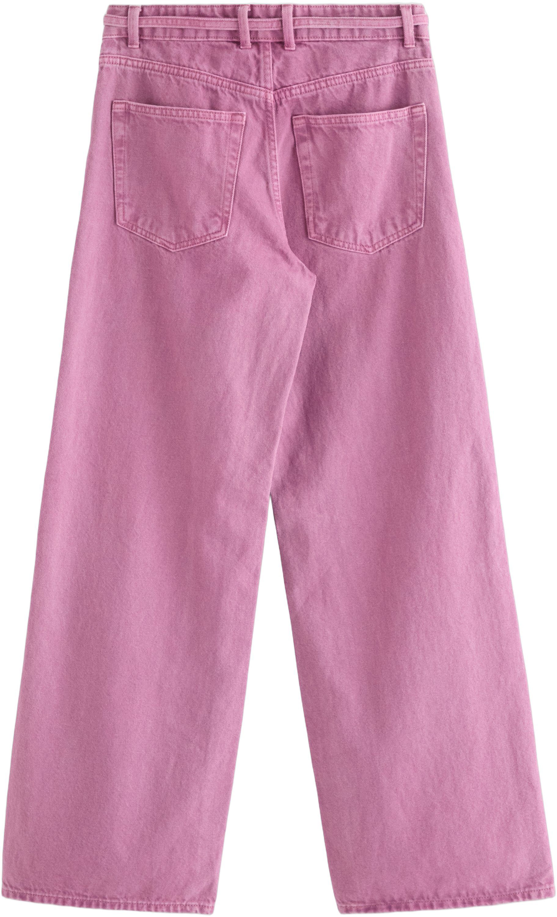 Trousers in twill with wide fit, re
