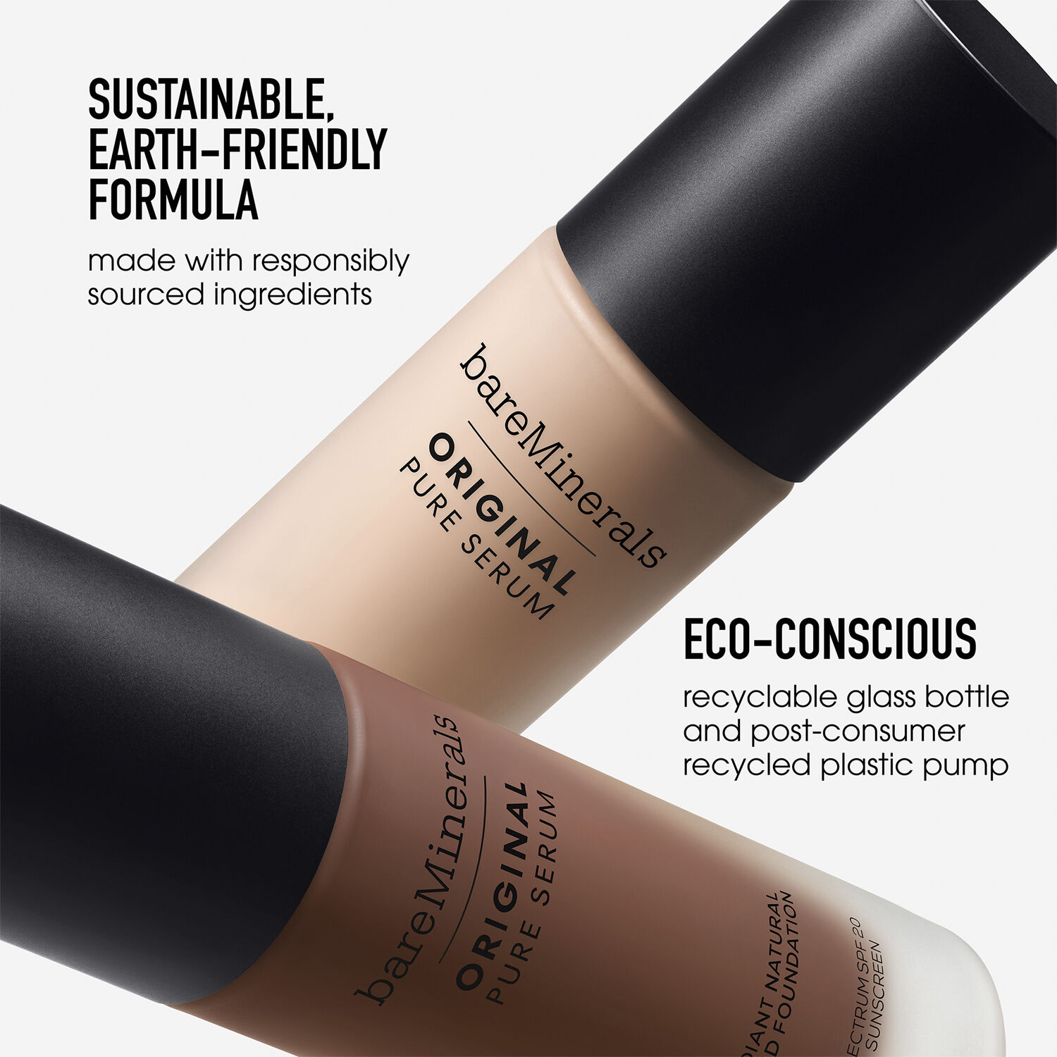 Original Pure Serum Radiant Natural Liquid Foundation Mineral SPF 20 F
