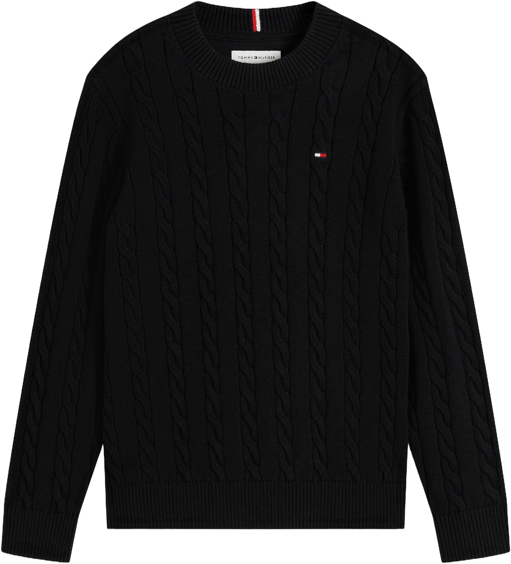 COTTON CABLE SWEATER