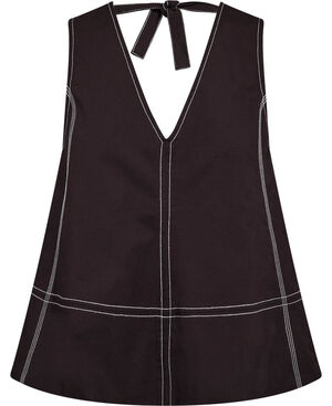 Stretch Cotton A-line Top