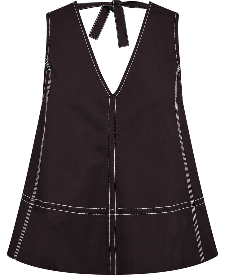 Stretch Cotton A-line Top