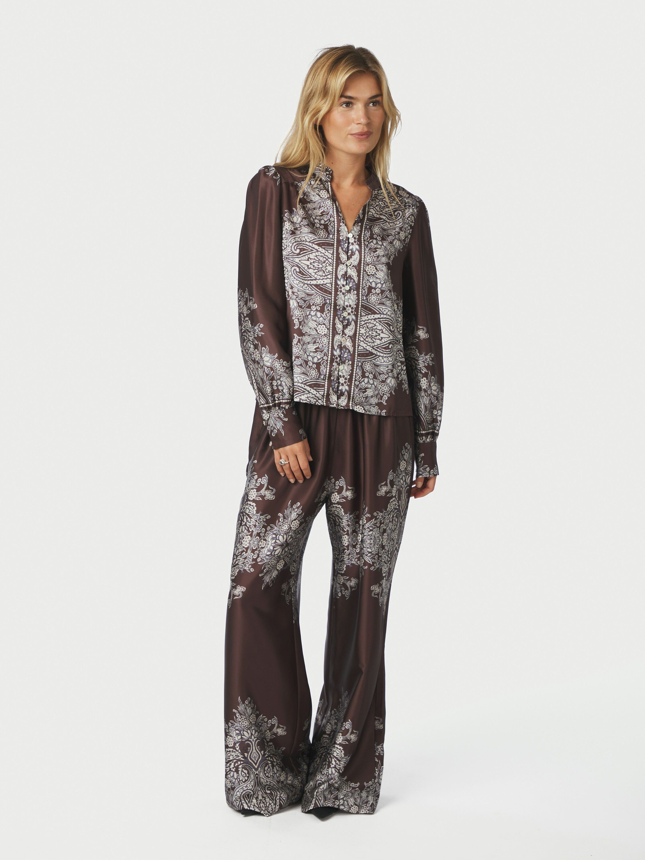 Massima Paisley Border Blouse