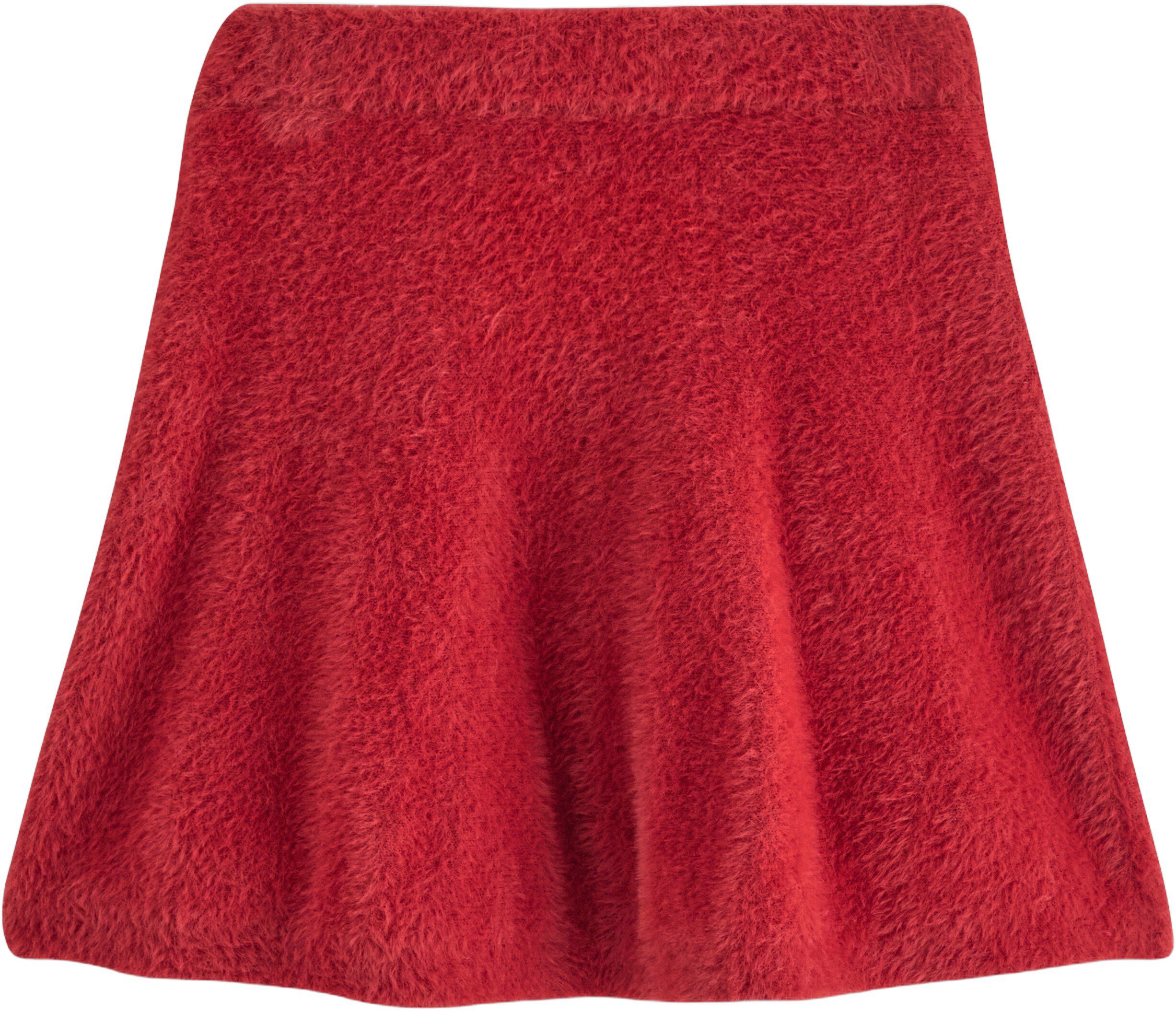 Mjukt utsv&auml;ngd kjol i fj&auml;dergarn.