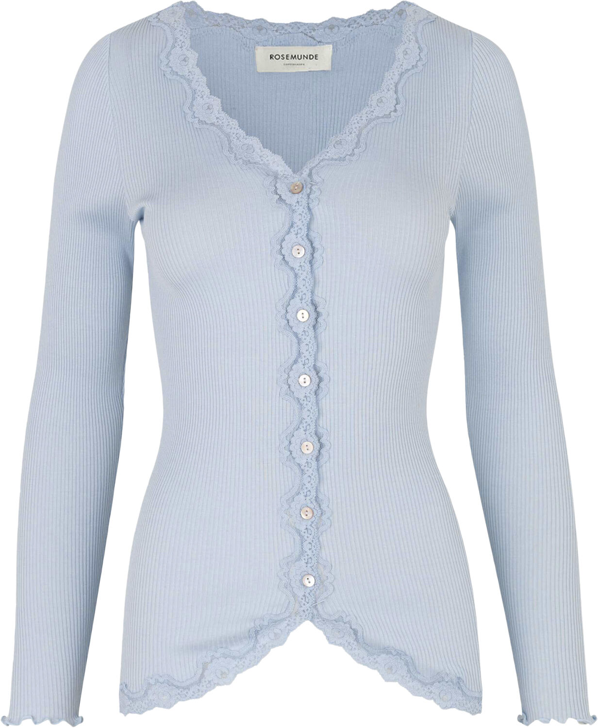 Silk cardigan regular ls w/rev vint