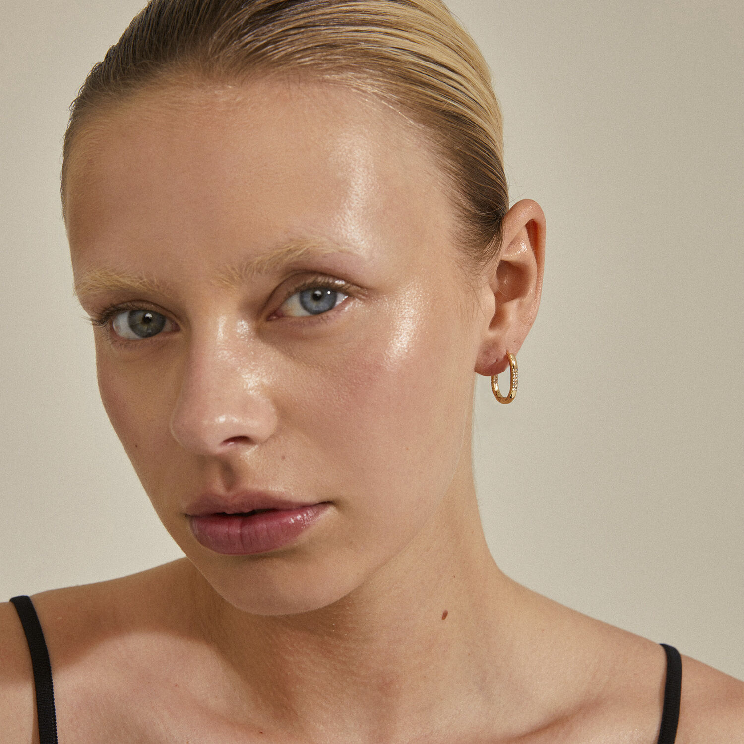 STAR recycled hoops, guldbelagt Twi