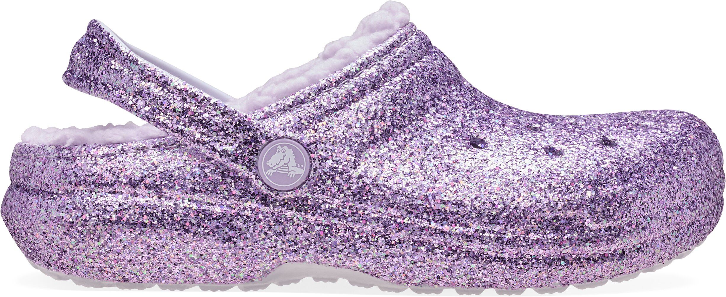 Crocs Clsc Lined Chunky Glitter CgK PrM - Purple moon 30/31 | Magasin.se