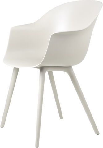Bat Dining Chair - Un-Upholstered, Plastic base, Monochrome, Outdoor (