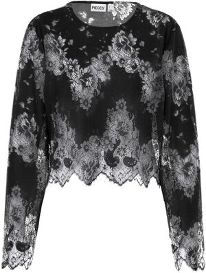 PCRINNE LS LACE TOP WVN KCA