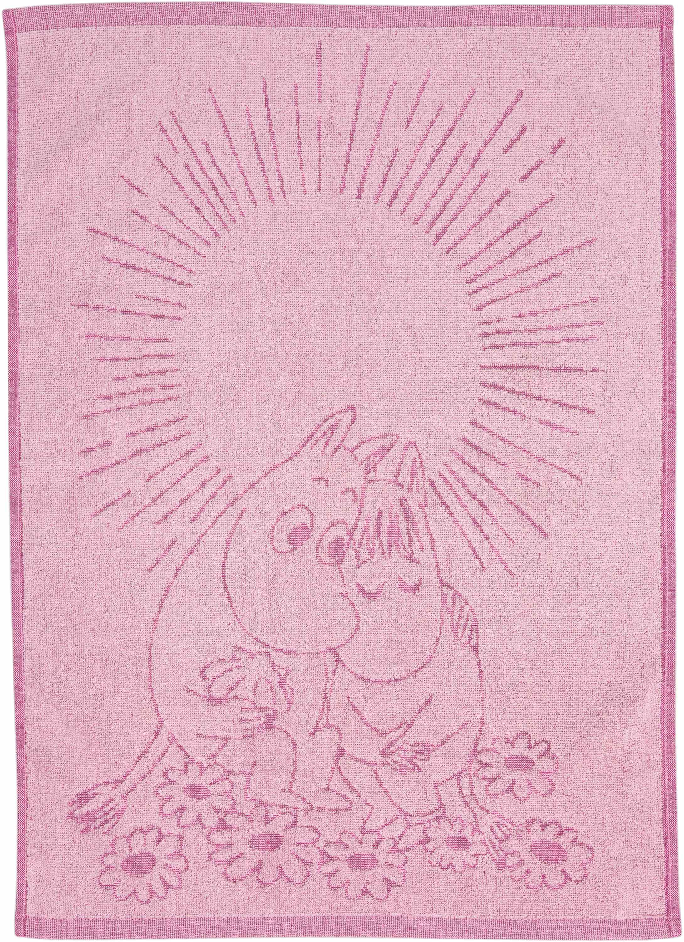 Moomin h. tw 50x70 Sweethearts pink GOTS