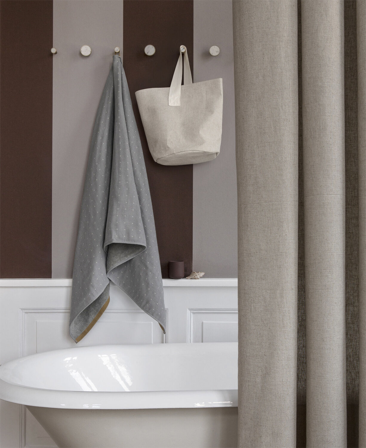 Chambray Shower Curtain - Sand