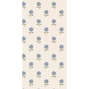 Serviet 10x20 cm bl&aring; blomster 16 stk/pk