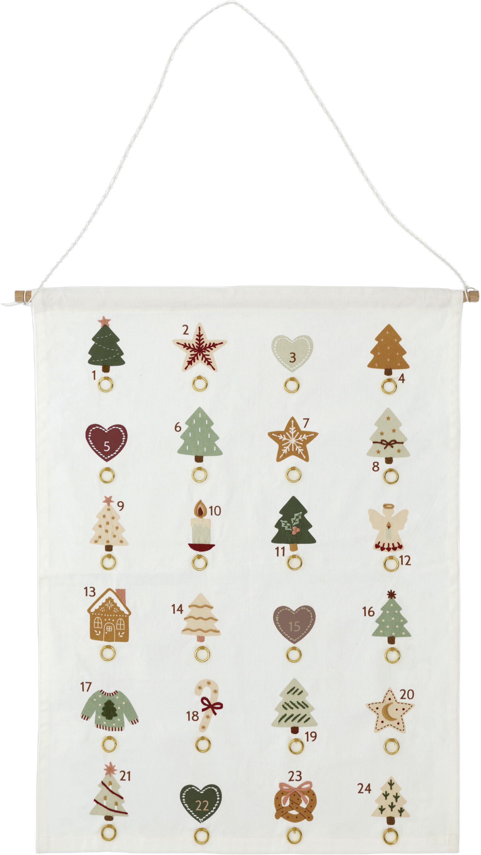 Julkalender 50 x 70 cm Merry Moments Green
