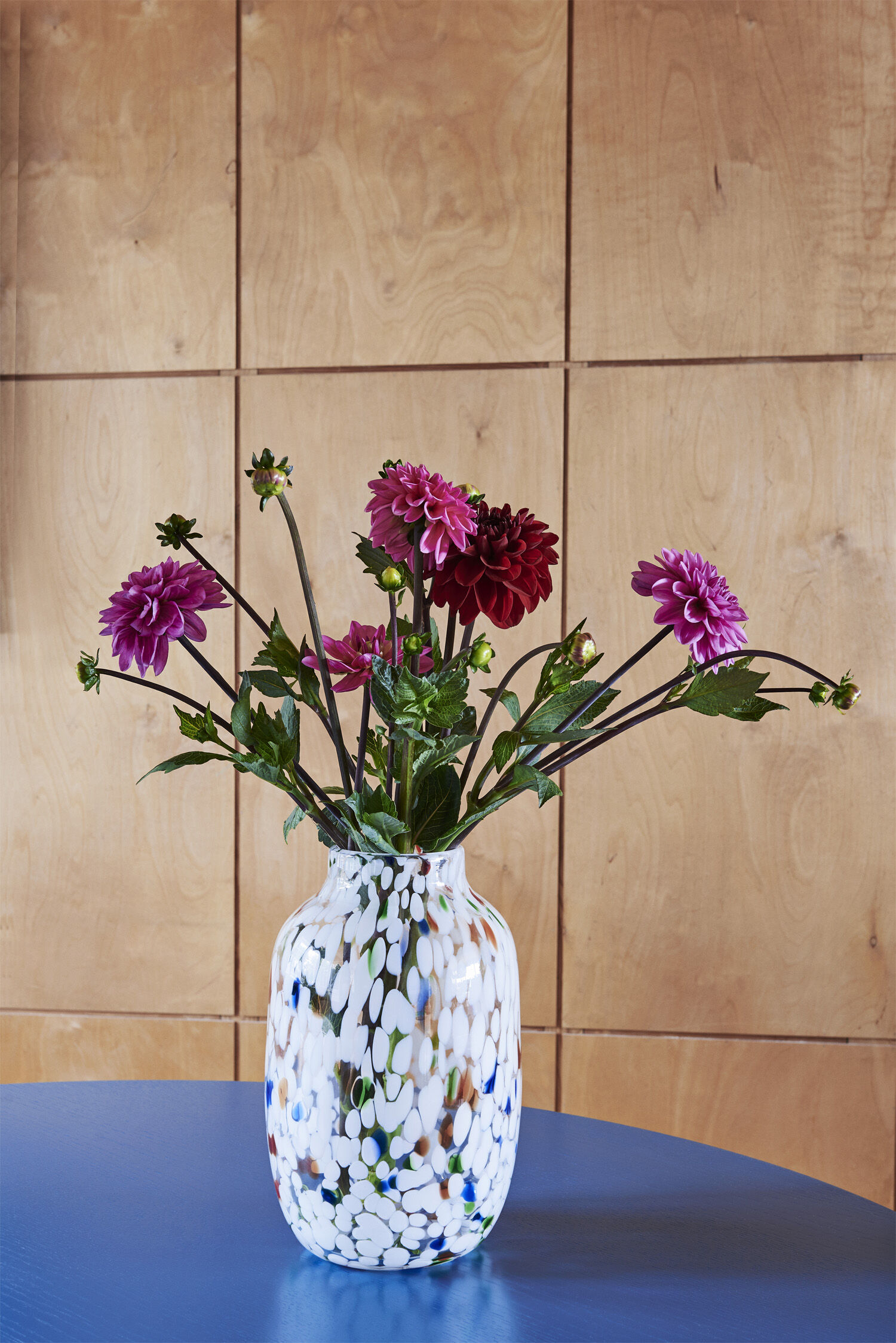 Splash Vase Roll Neck-Medium-White