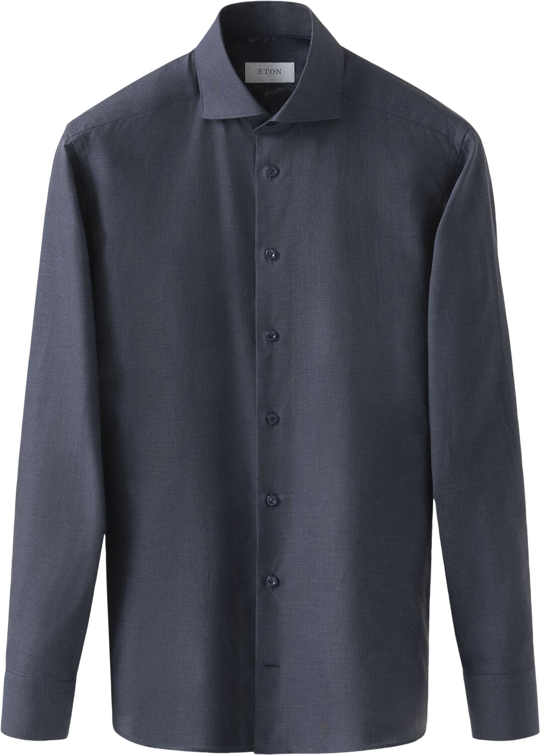 Slim Fit Navy Blue Semi Solid Signature Dobby Shirt