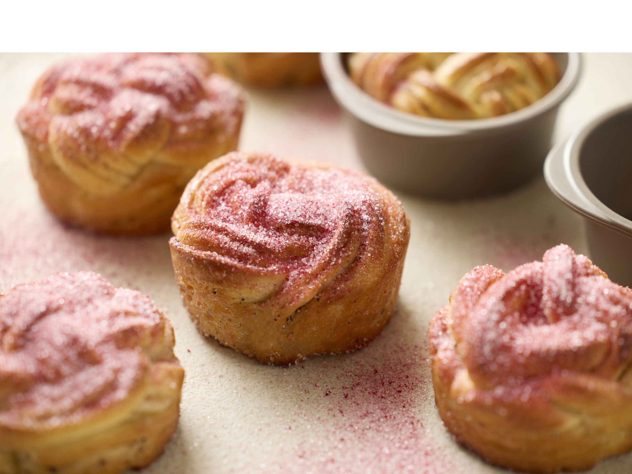 Muffins-/snurrform 6 st Latte Silikon