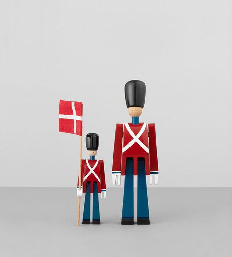 Fanebærer mini rød/blå/hvid