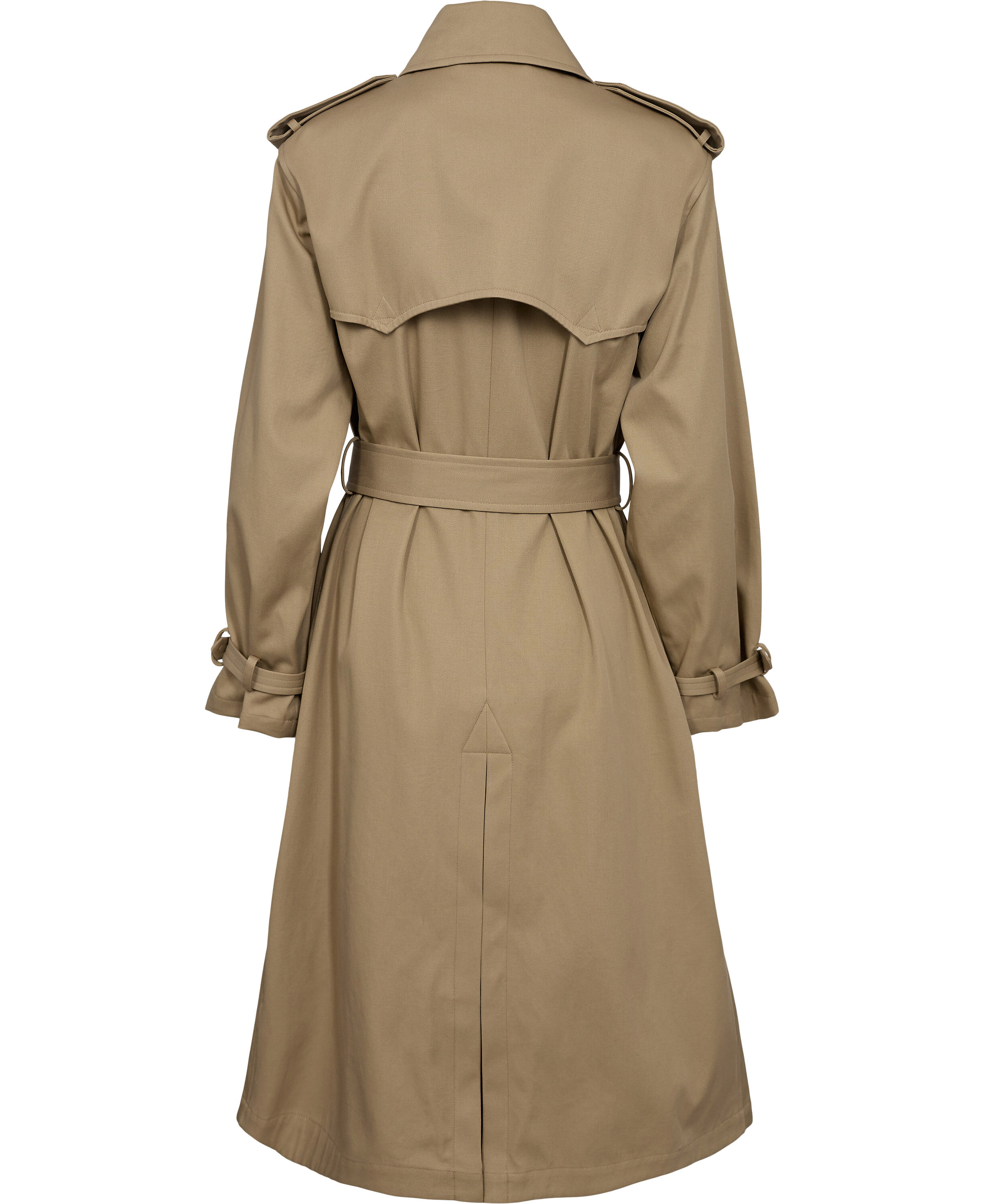 Double-Breasted Twill Trench Coat