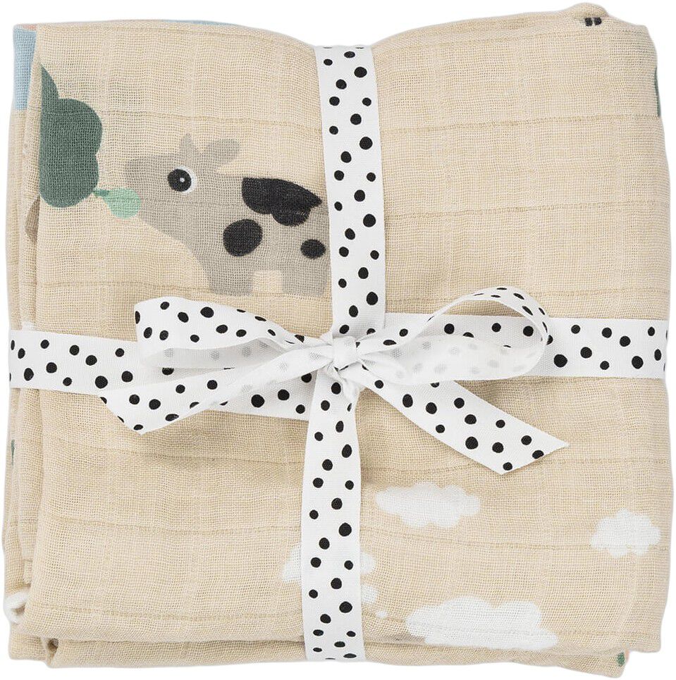 Stofble 2 stk. Tiny farm Sand