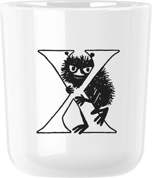 Moomin ABC mugg - X 0.2 l. Moomin white