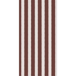 Serviet brune striber tekstil-look