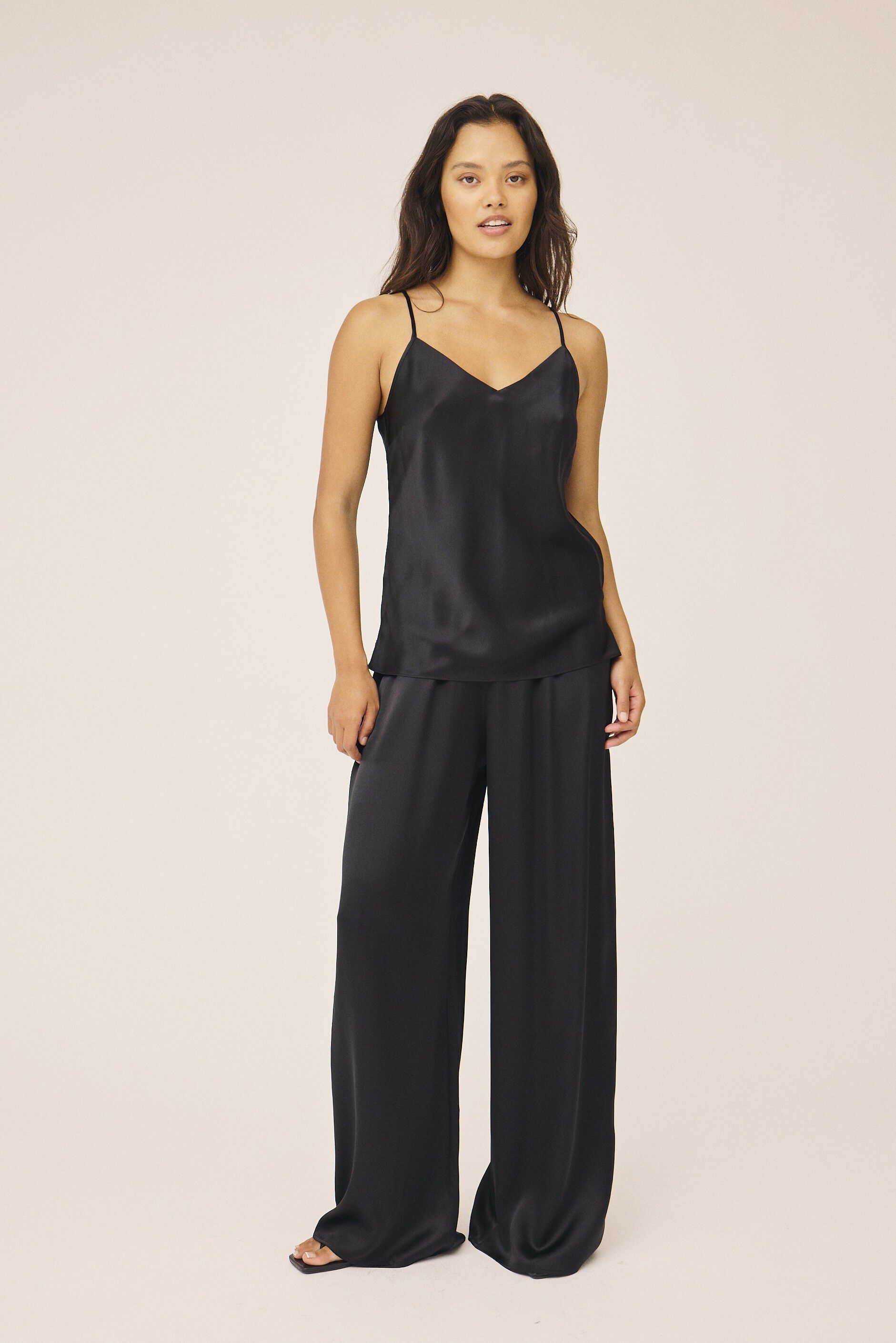 Moon 10 G - Wide Pyjamas Trousers, 100% Silk