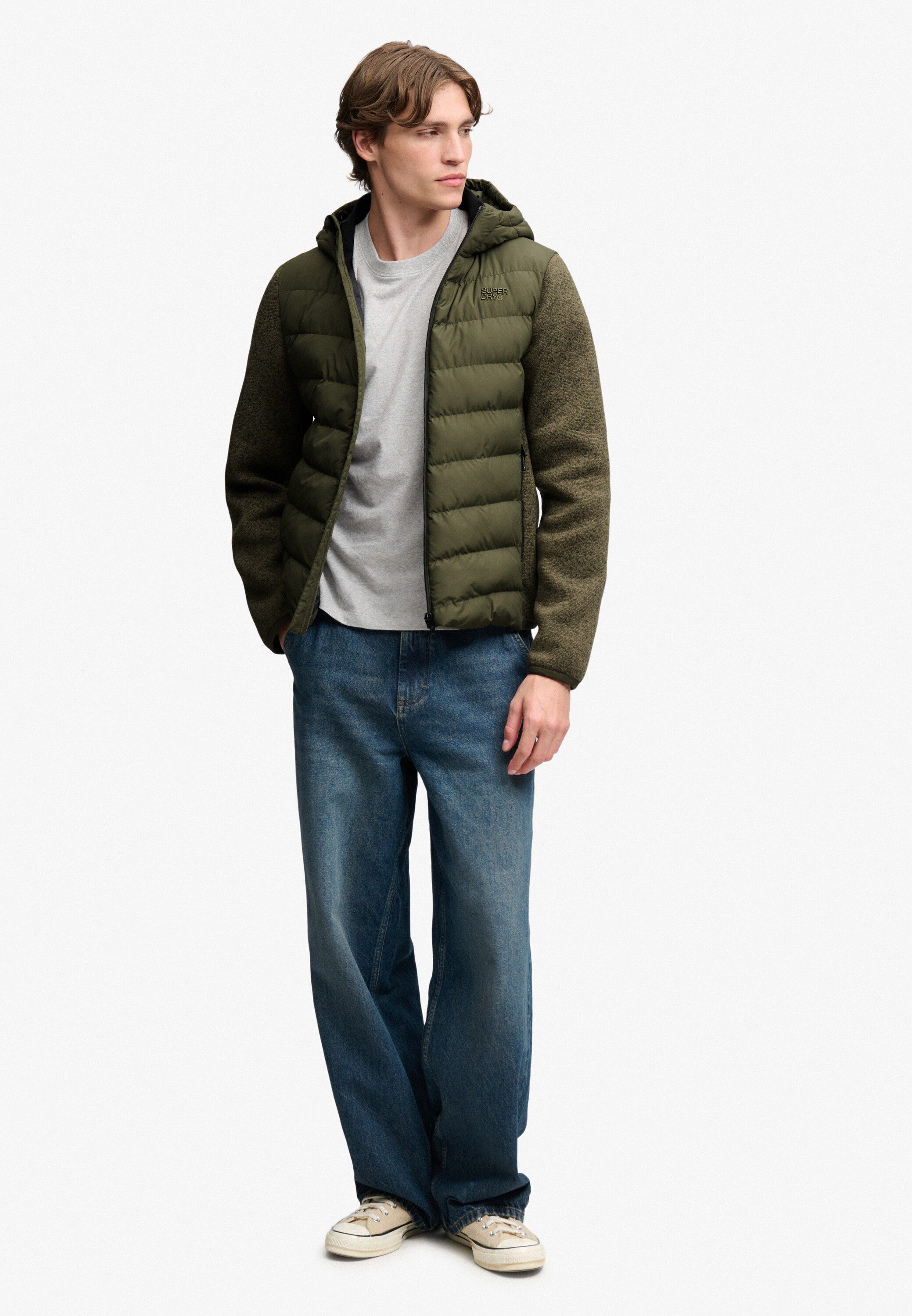 HOODED STORM KNIT HYBRID JKT