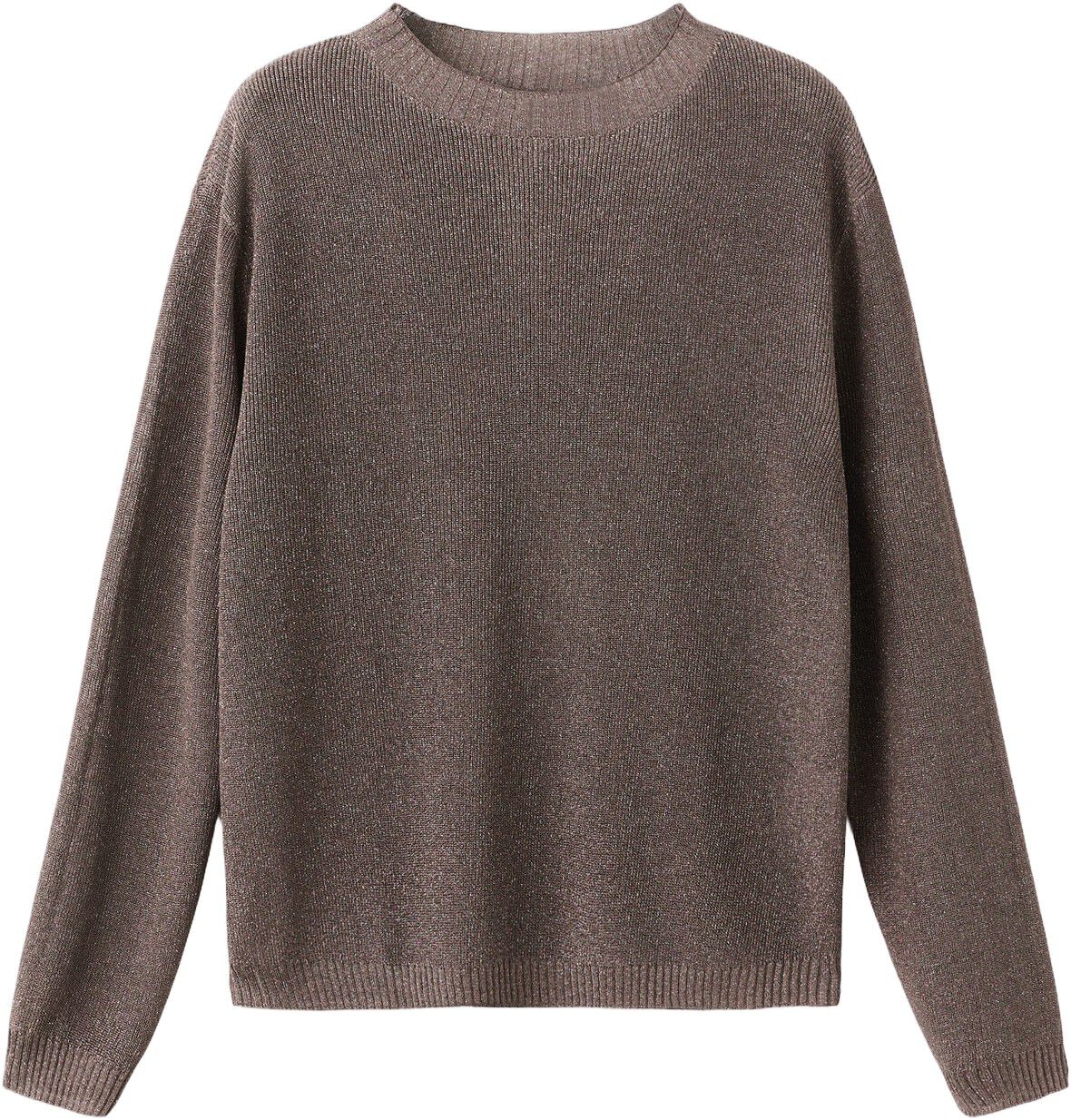 Fine-knit lurex sweater